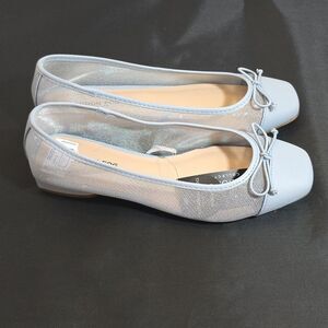 BRAND NEW LONDON FOG MESH BOWNOT SLIP ON WOMENS LOW HEEL PUMP